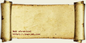 Jana Veljović vizit kartica